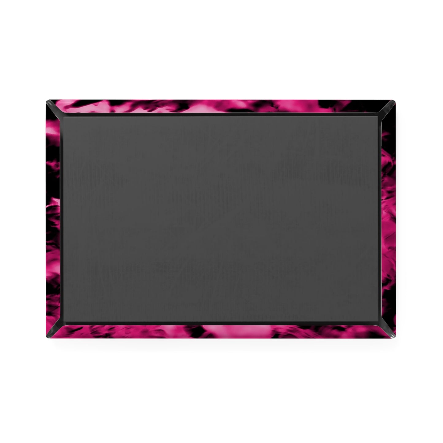 Back view of a rectangular button magnet.