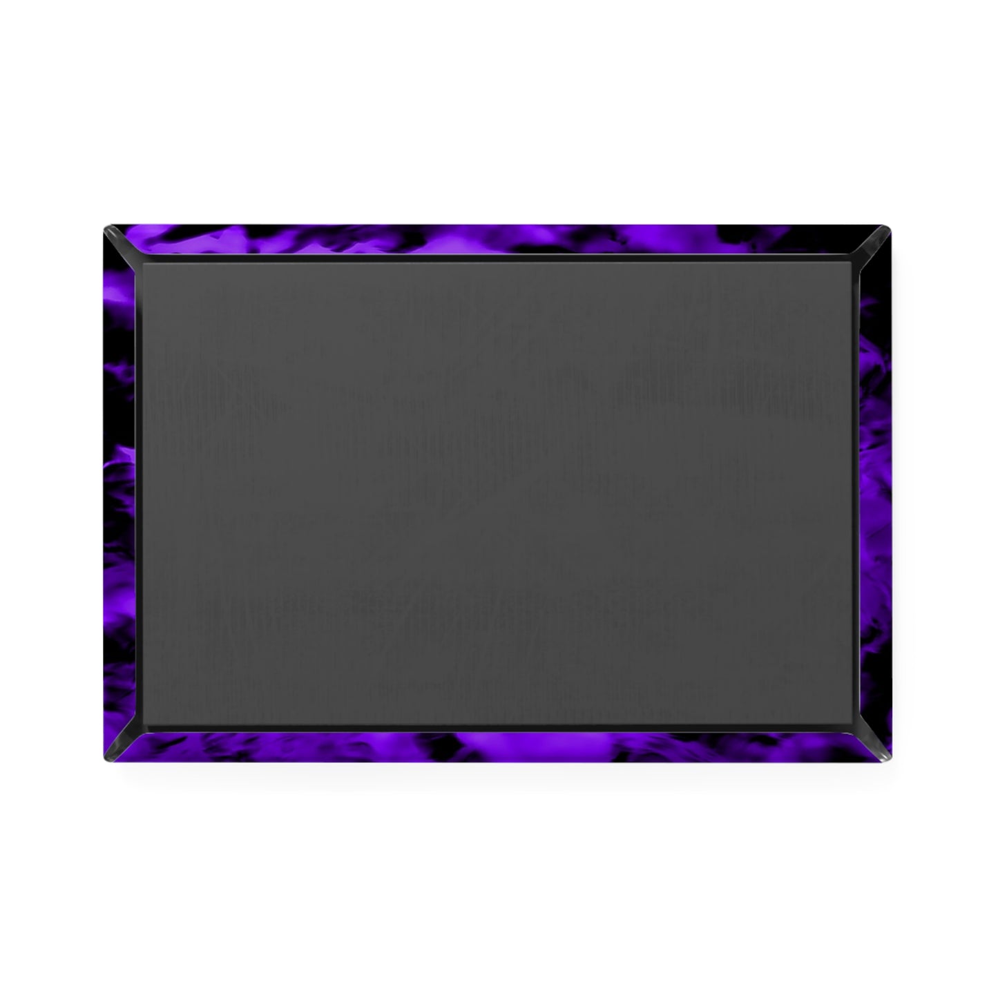 Back view of a rectangular button magnet.