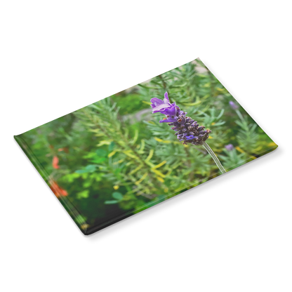 Delicate_Lavender_Bloom_Against_Garden_B_RectangleButtonMagnet_H_Angle_Mockup.png
