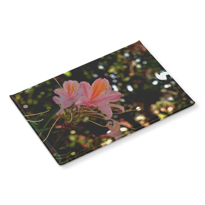 Delicate_Pink_Azaleas_with_Golden_Accent_RectangleButtonMagnet_H_Angle_Mockup.png