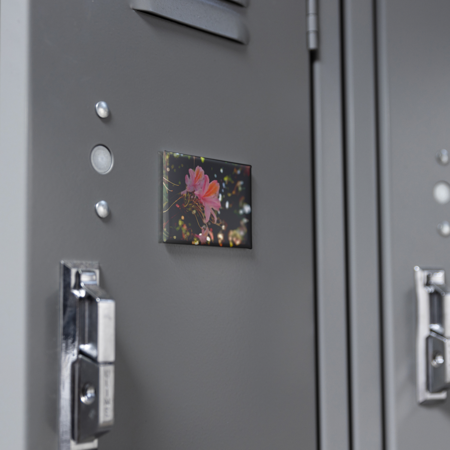 Delicate_Pink_Azaleas_with_Golden_Accent_RectangleButtonMagnet_H_Locker_Mockup.png