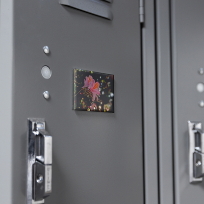 Delicate_Pink_Azaleas_with_Golden_Accent_RectangleButtonMagnet_H_Locker_Mockup.png