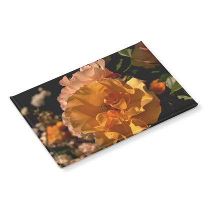 Golden_Yellow_and_Pastel_Pink_Rose_Clust_RectangleButtonMagnet_H_Angle_Mockup.png