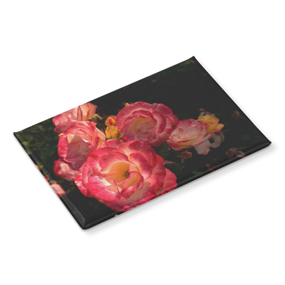 Pink_and_Gold_Blooms_in_Rose_Garden_Rec_RectangleButtonMagnet_H_Angle_Mockup.png