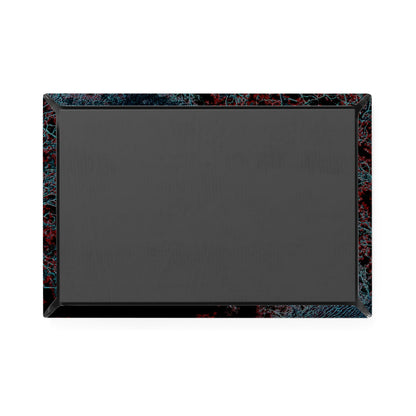 Back view of a rectangular button magnet.