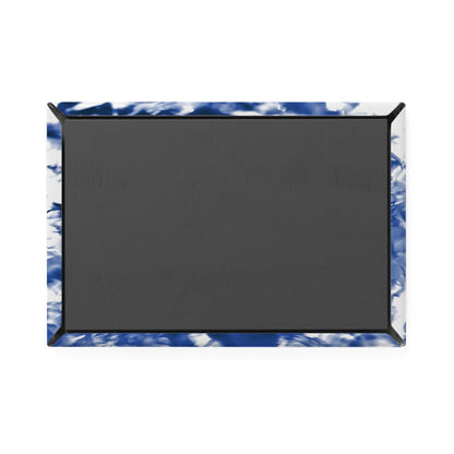 Back view of a rectangular button magnet.