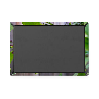 Back view of a rectangular button magnet.