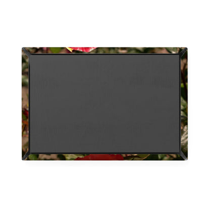 Back view of a rectangular button magnet.
