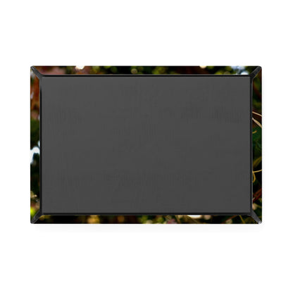 Back view of a rectangular button magnet.