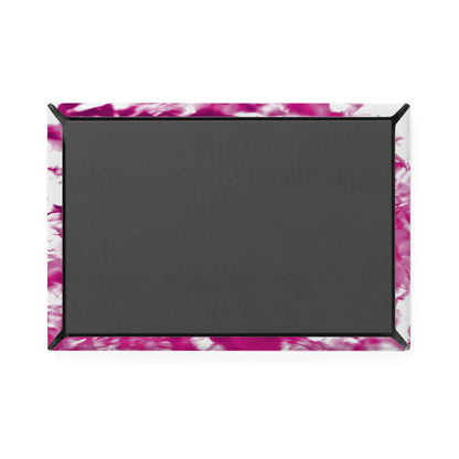 Back view of a rectangular button magnet.