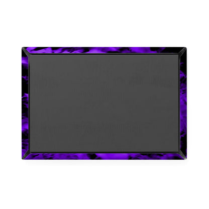 Back view of a rectangular button magnet.