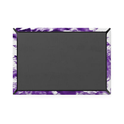 Back view of a rectangular button magnet.