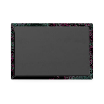 Back view of a rectangular button magnet.